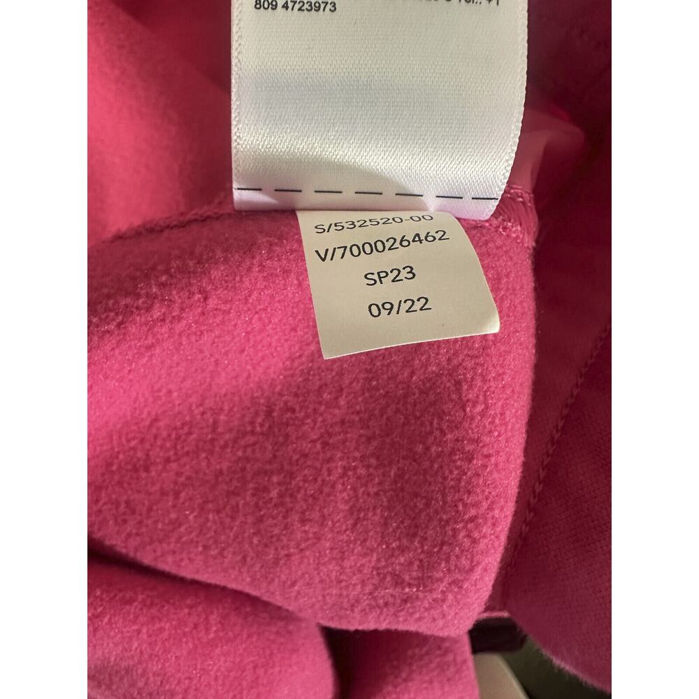 Athleta Triumph Hybrid Half Zip Sweatshirt Jacket Salvia Pink Fuchsia Size Small - Picture 13 of 15